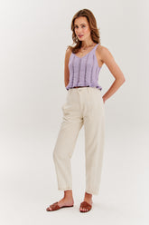 Lavender Mirage crochet top